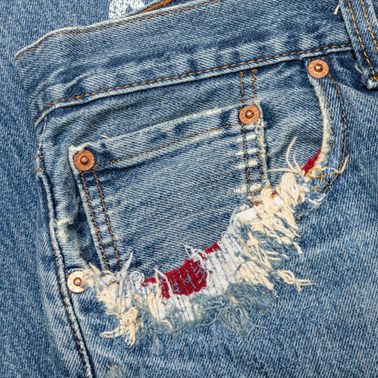 Denim Repair Pants - Indigo