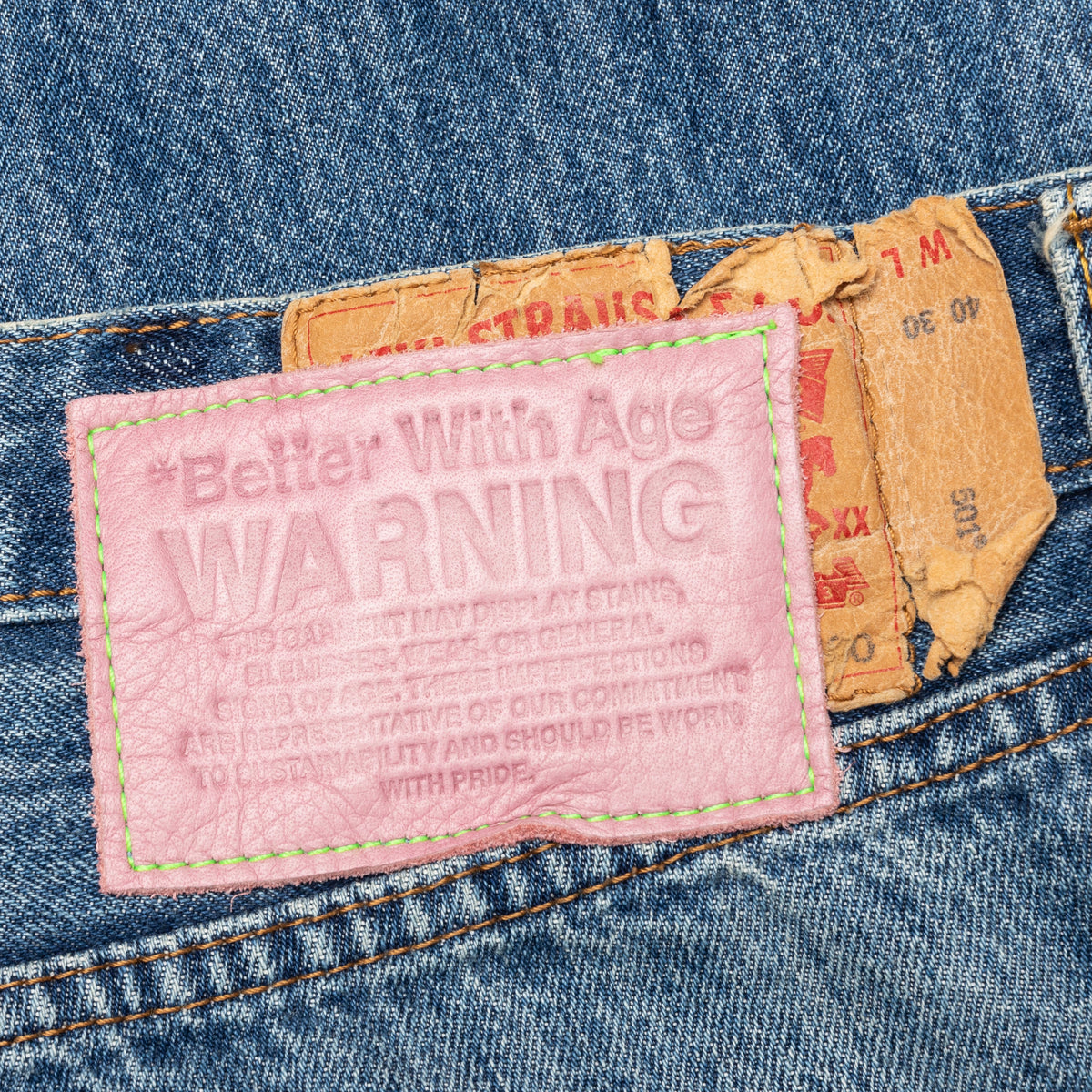 Denim Repair Pants - Indigo