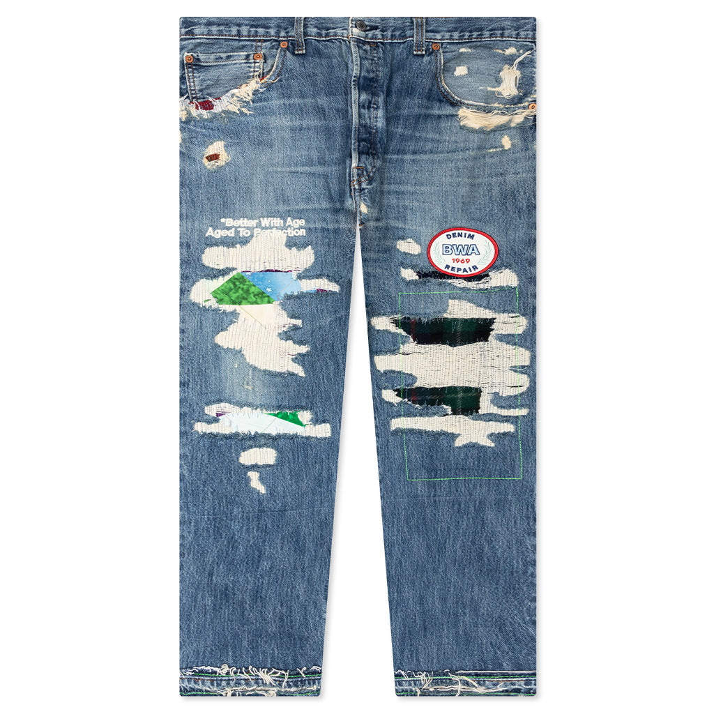 Denim Repair Pants - Indigo
