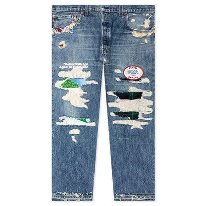 Denim Repair Pants - Indigo
