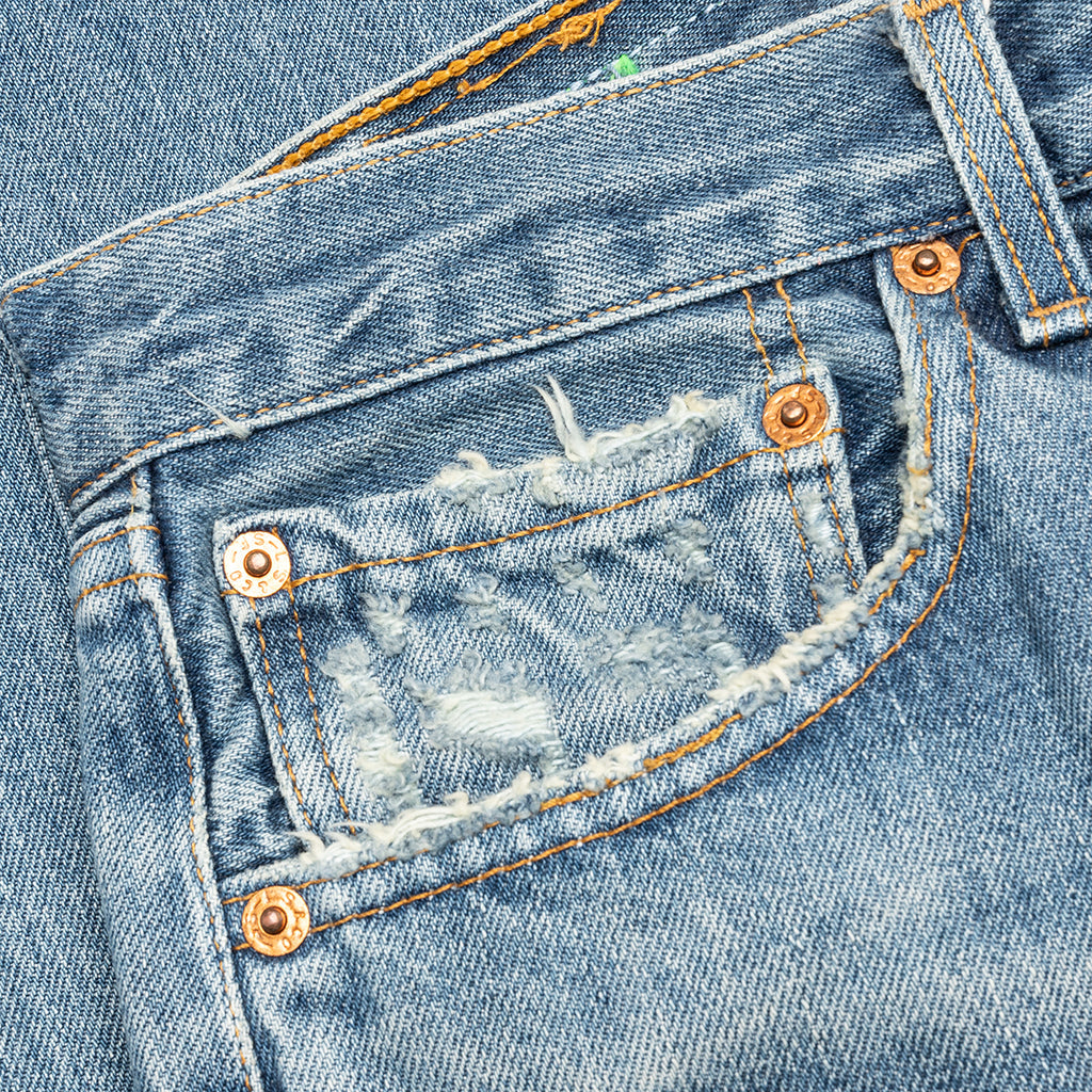 Denim Repair Pants - Indigo