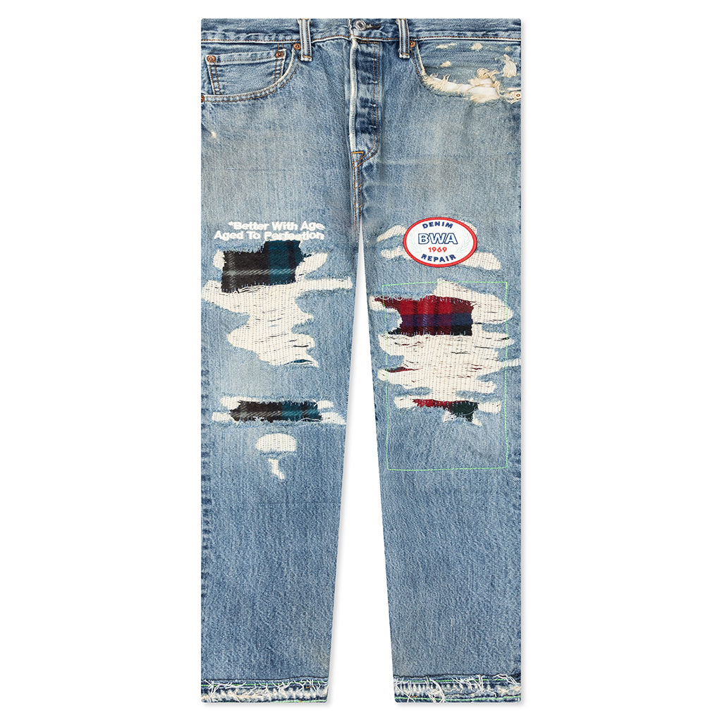 Denim Repair Pants - Indigo