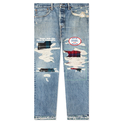 Denim Repair Pants - Indigo