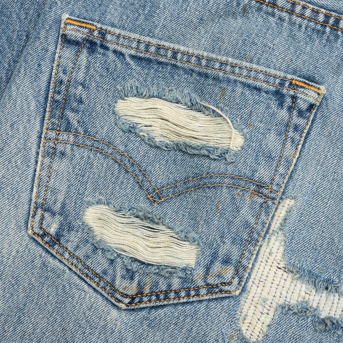 Denim Repair Pants - Indigo