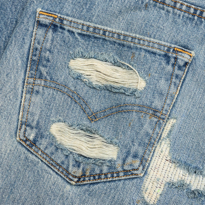 Denim Repair Pants - Indigo