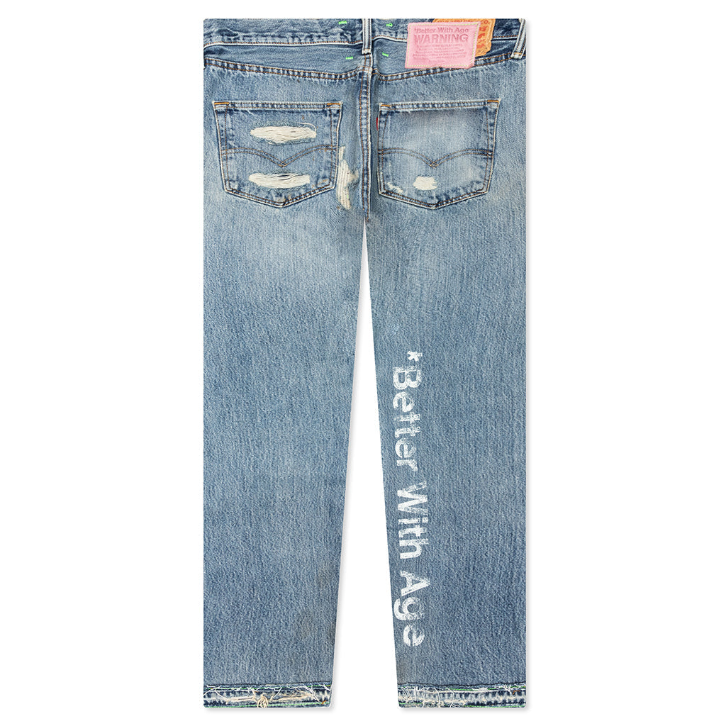Denim Repair Pants - Indigo