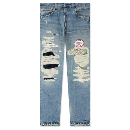 Denim Repair Pants - Indigo