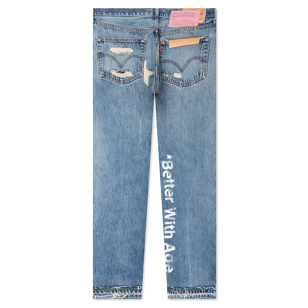 Denim Repair Pants - Indigo