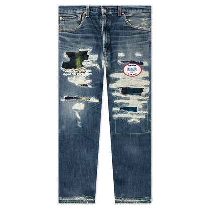 Denim Repair Pants - Indigo