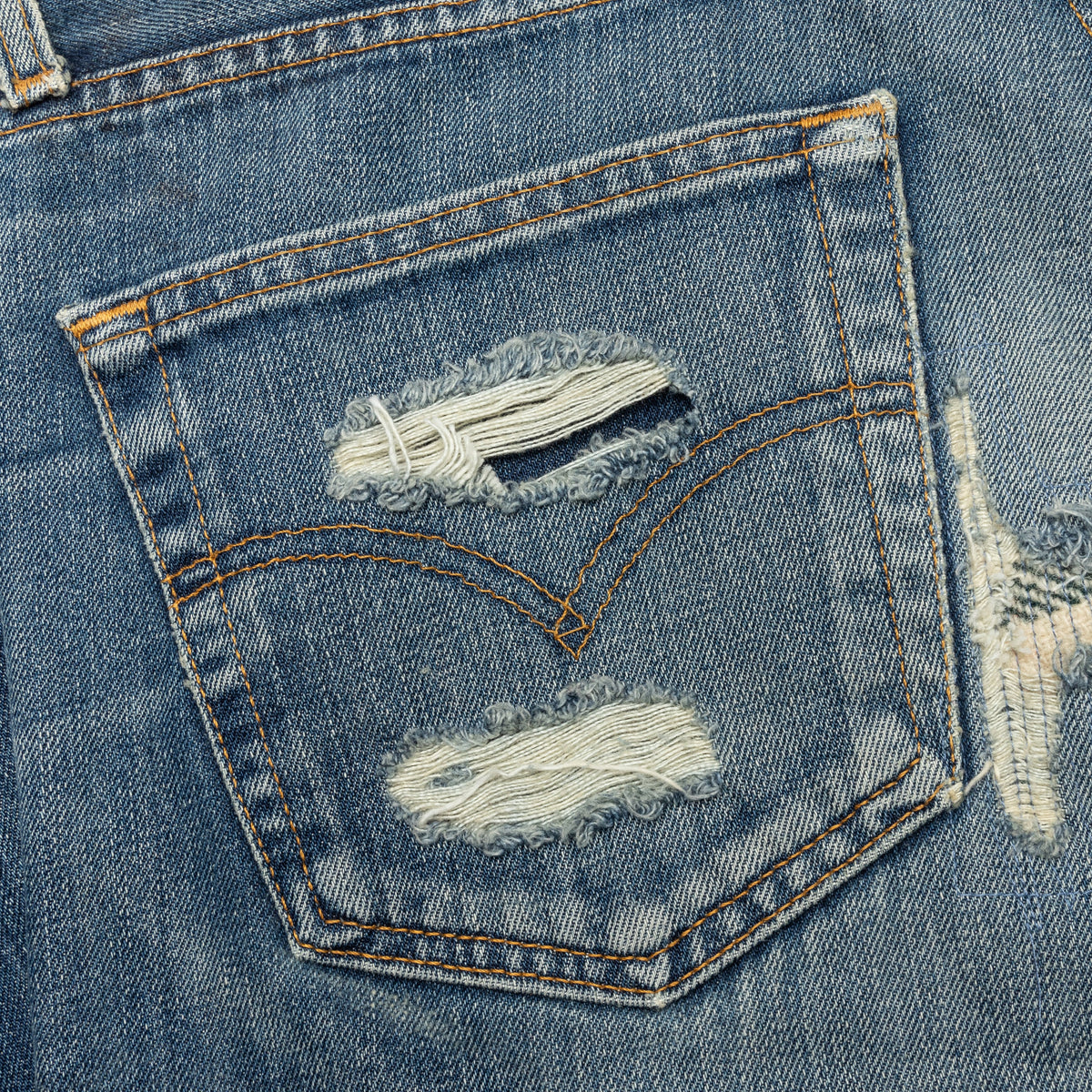 Denim Repair Pants - Indigo