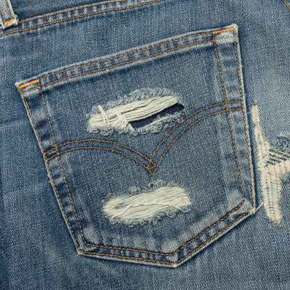 Denim Repair Pants - Indigo