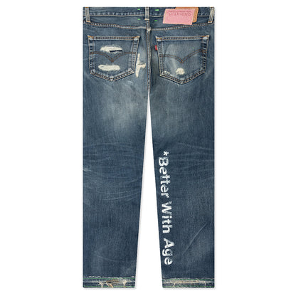 Denim Repair Pants - Indigo