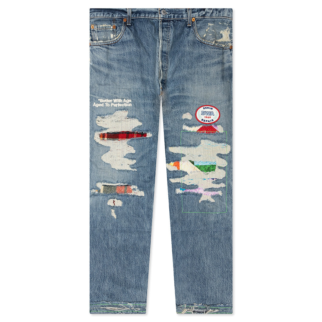 Denim Repair Pants - Indigo