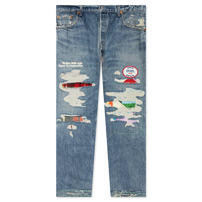 Denim Repair Pants - Indigo