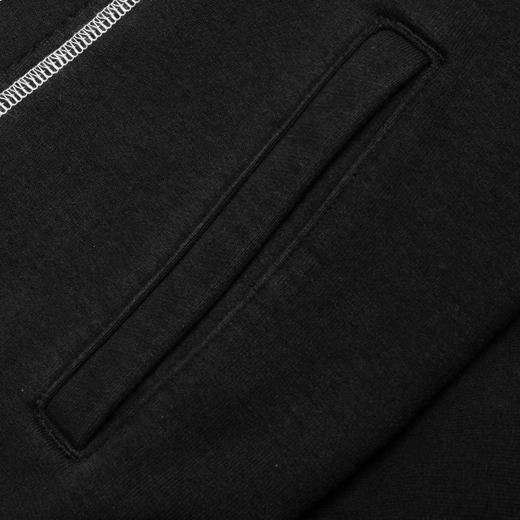 Designer Split Hoodie - Washed Black