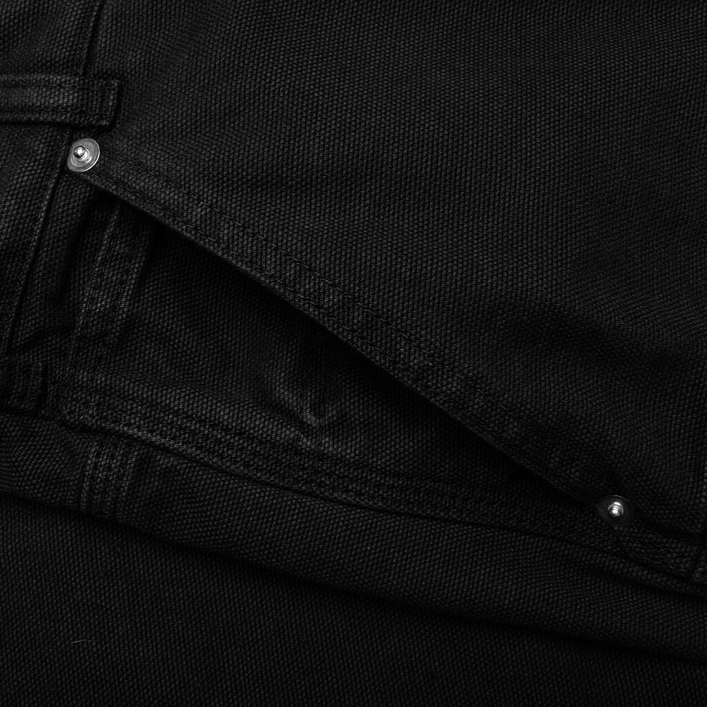 Destroyed Carpenter Pant - Washed Black