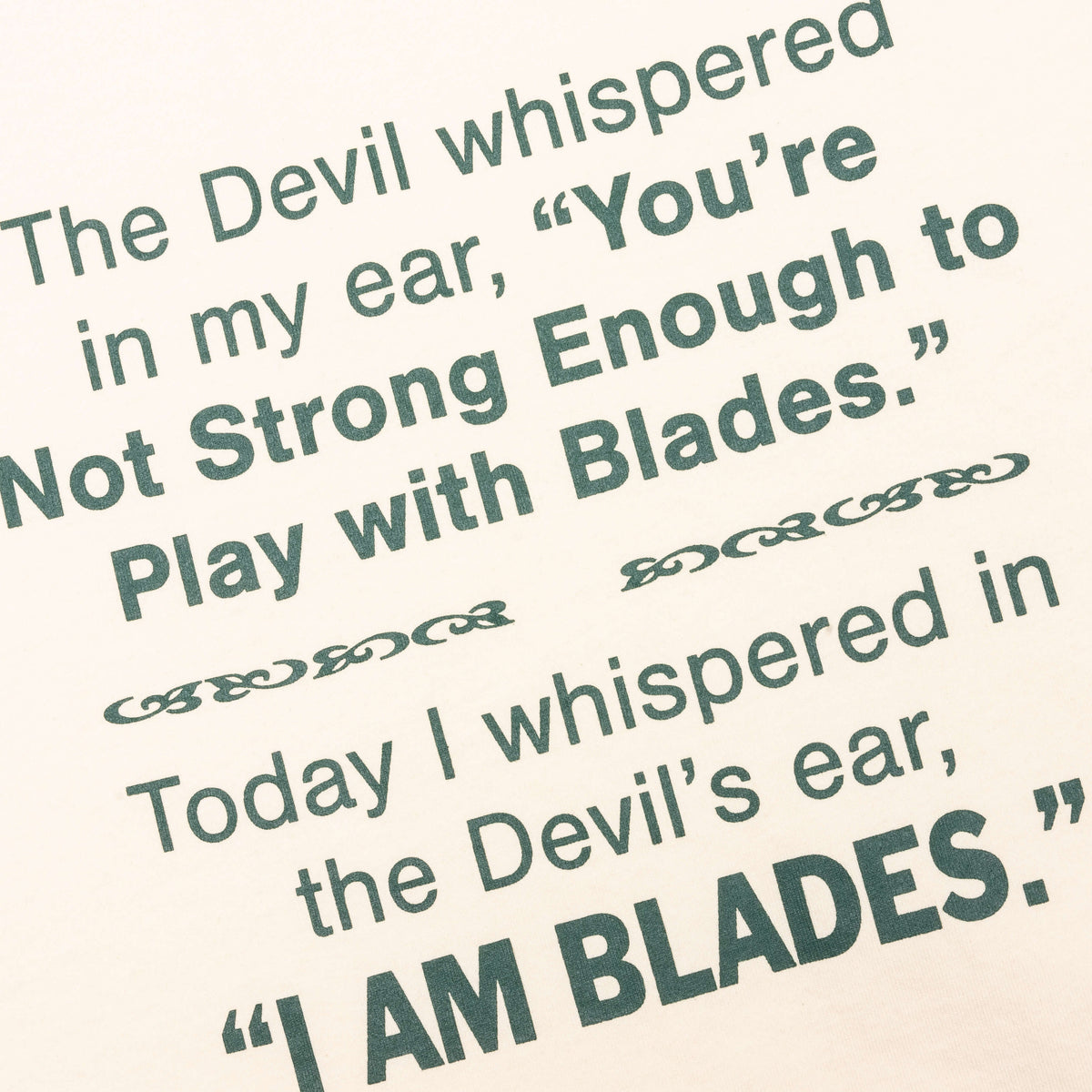 Devil Whispered T-Shirt - Bone