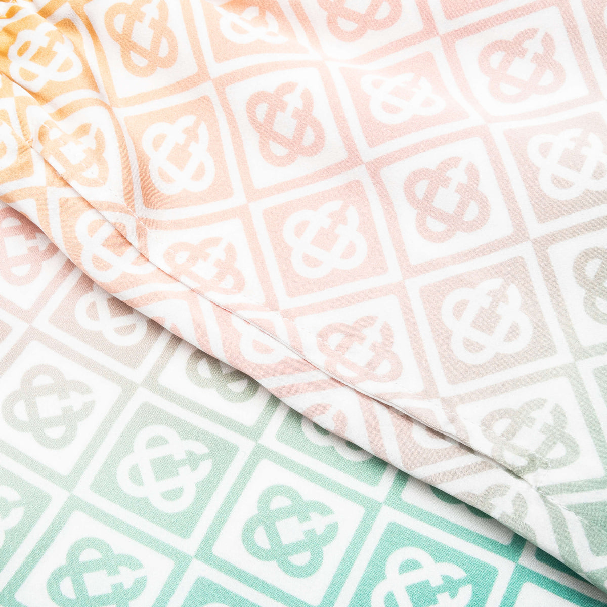 Silk Shorts - Diamond Monogram Degrade