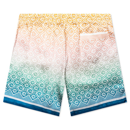 Silk Shorts - Diamond Monogram Degrade