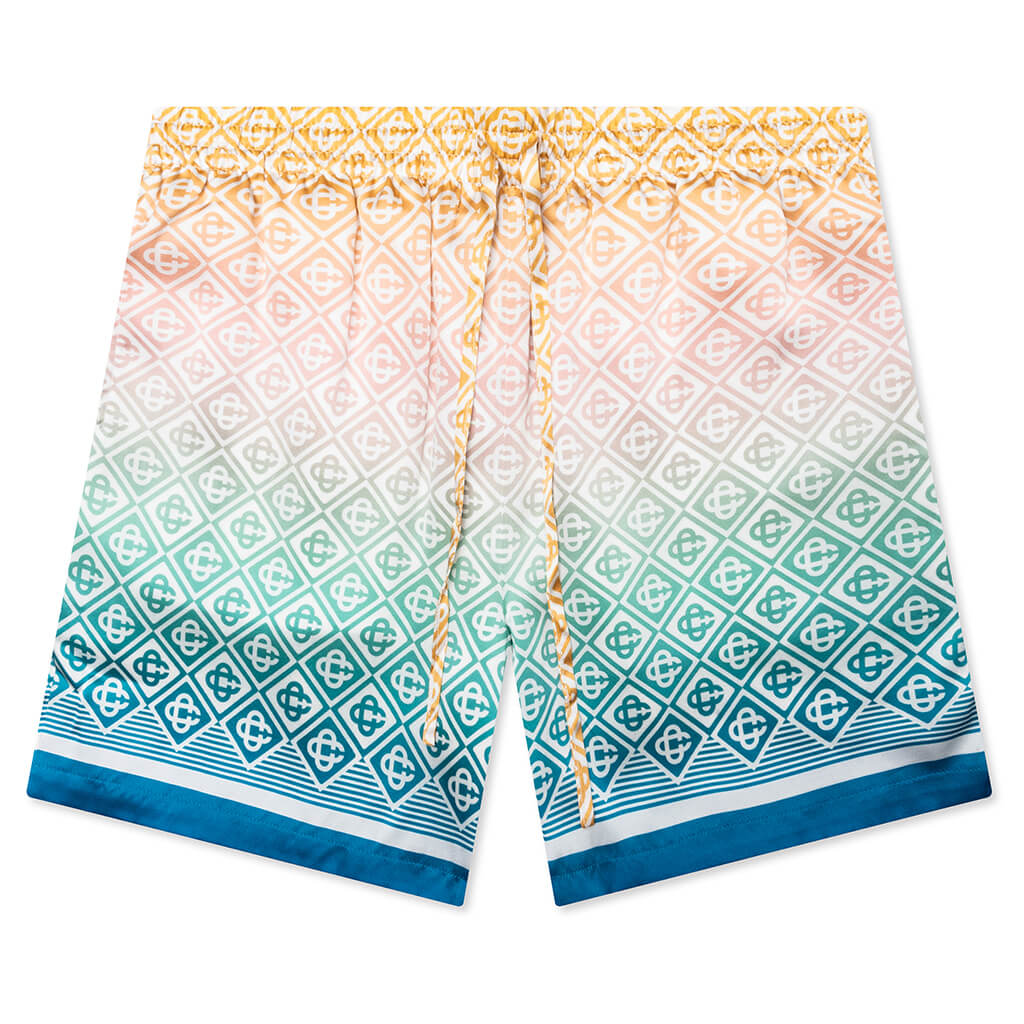 Silk Shorts - Diamond Monogram Degrade
