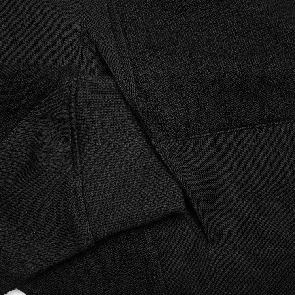 Diamond Terry Hooded Sweatshirt - Black