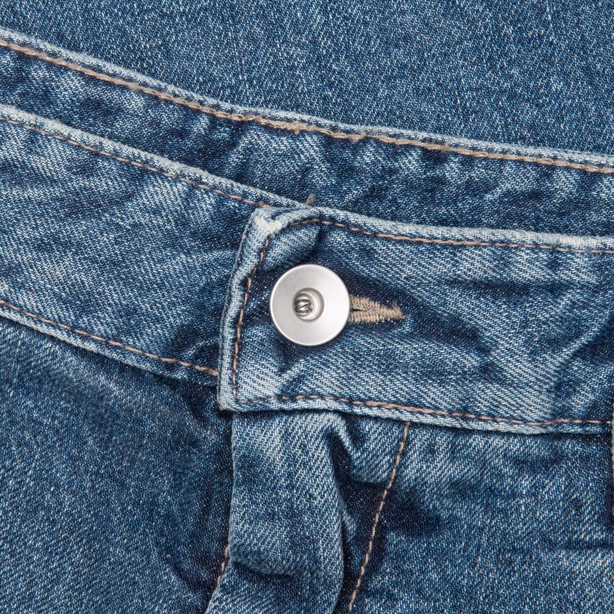 Double Cargo Denim Jeans - Washed Indigo