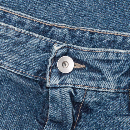 Double Cargo Denim Jeans - Washed Indigo