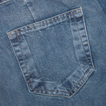 Double Cargo Denim Jeans - Washed Indigo