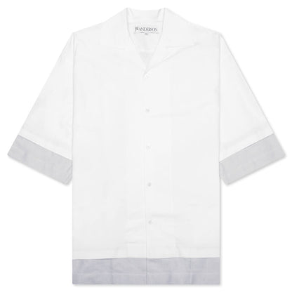 Double Layer Short Sleeve Shirt - White