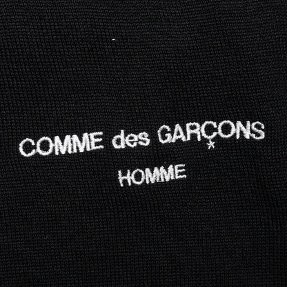 Drawstring Knit Sweatshirt - Black