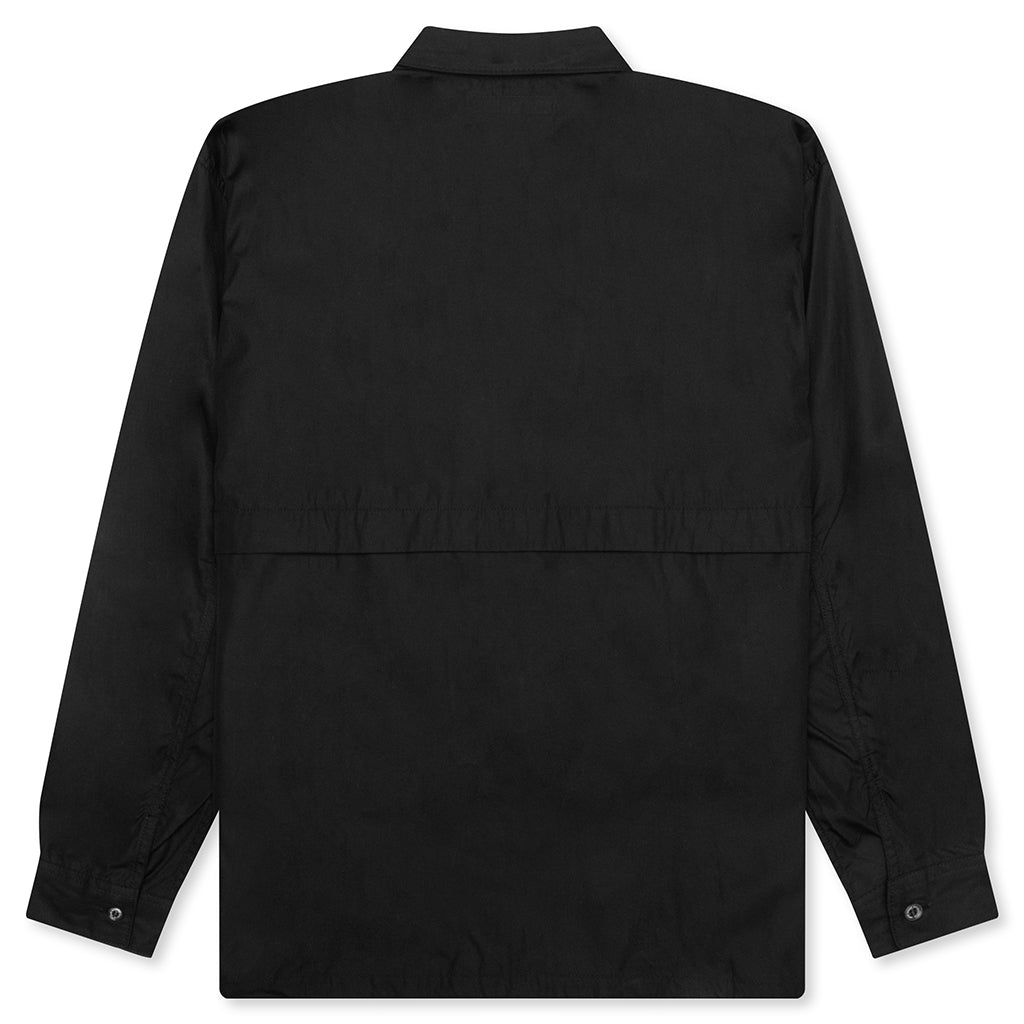 Drawstring L/S Shirt - Black