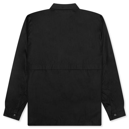 Drawstring L/S Shirt - Black