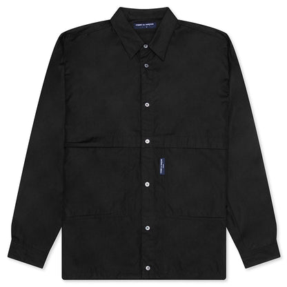Drawstring L/S Shirt - Black