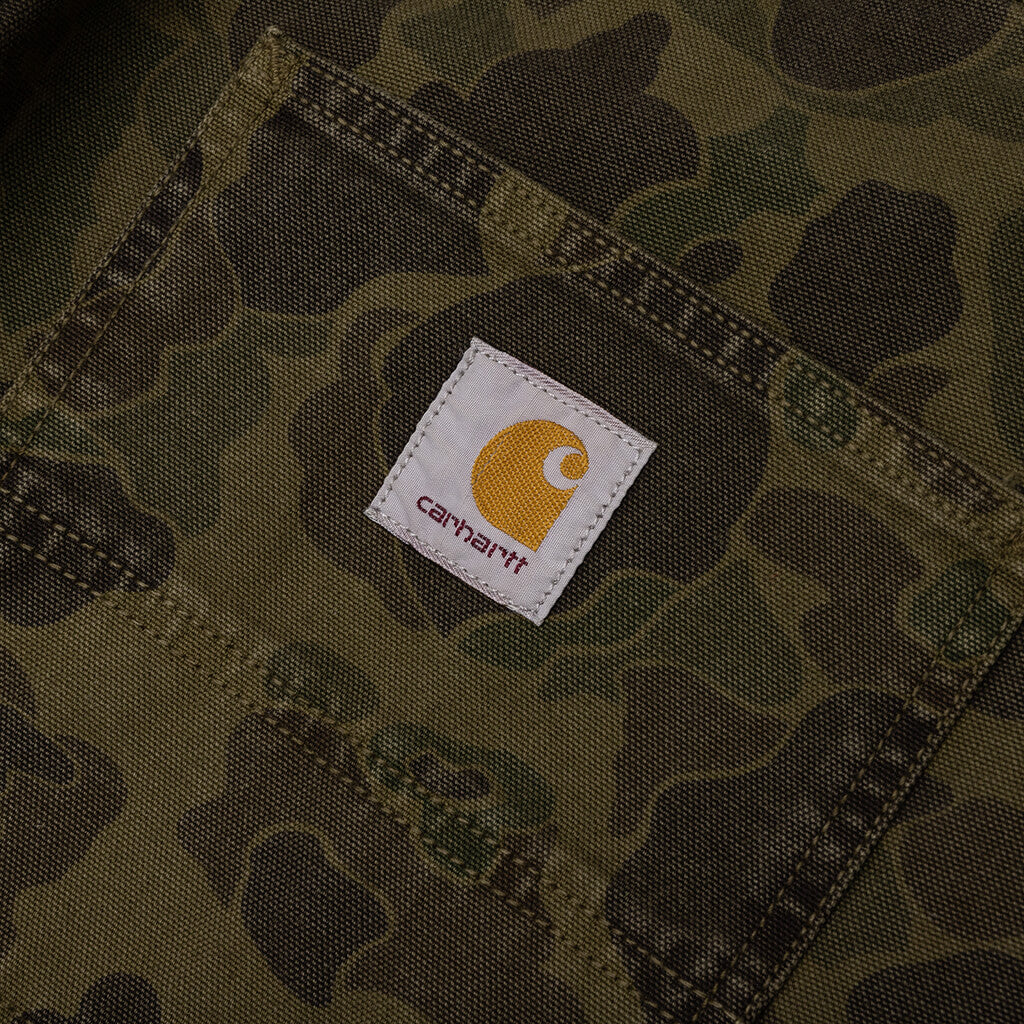 Duck Single Knee Pant Garment Dyed - Camo Duck Green/Office Green
