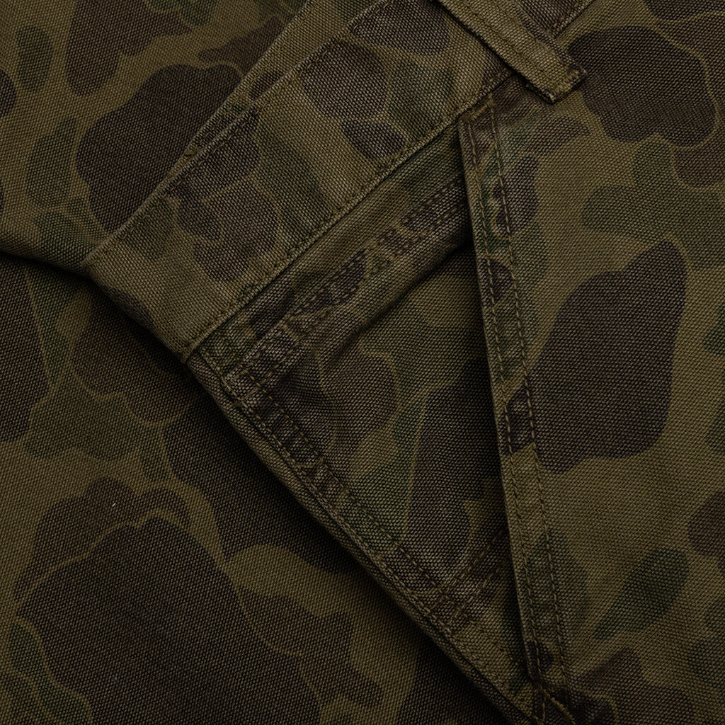 Duck Single Knee Pant Garment Dyed - Camo Duck Green/Office Green
