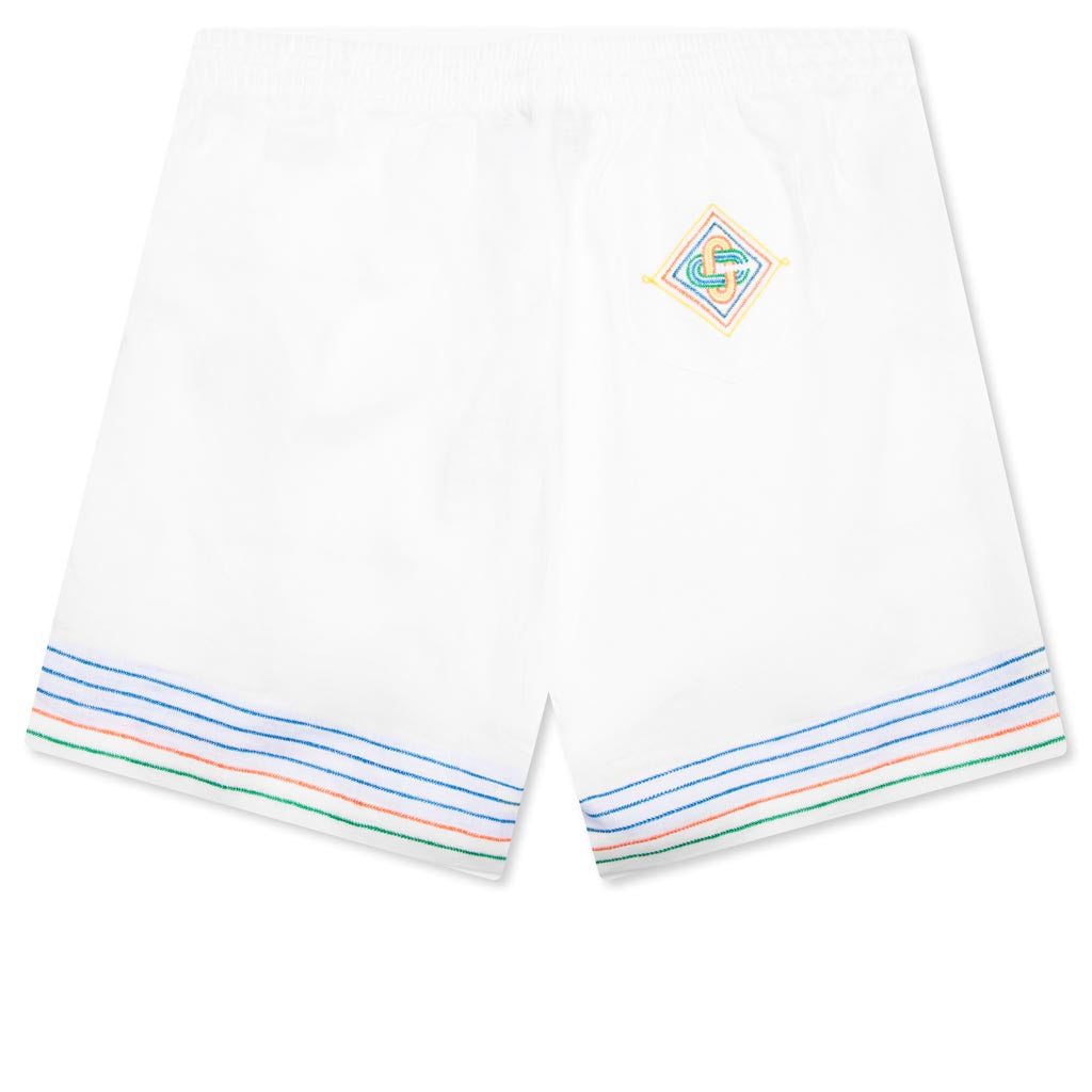Embroidered Linen Shorts - Le Fil De La Musique