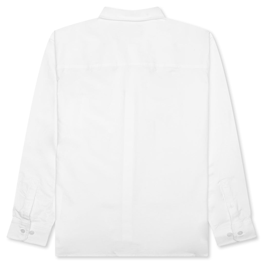 Embroidered Oxford Shirt - White