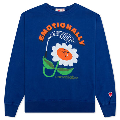 Flower Crewneck - Navy