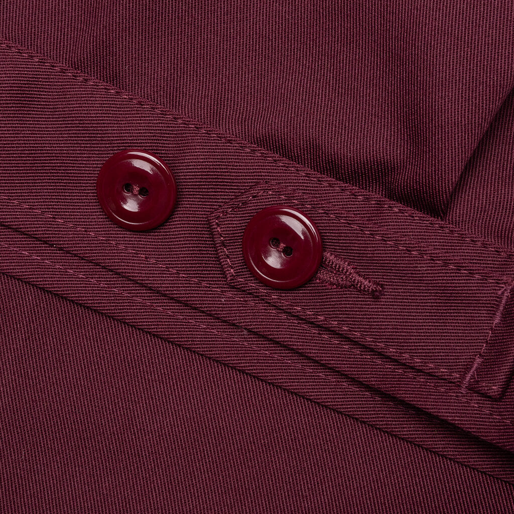 Hopeless Romantic Work Jacket - Burgundy