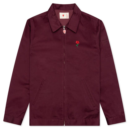 Hopeless Romantic Work Jacket - Burgundy