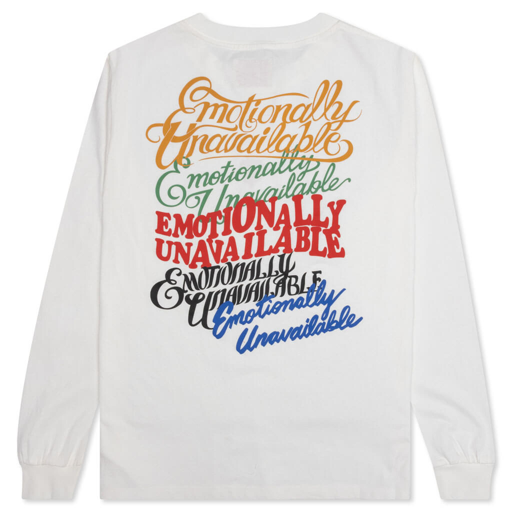 Multi Logo L/S Tee - White