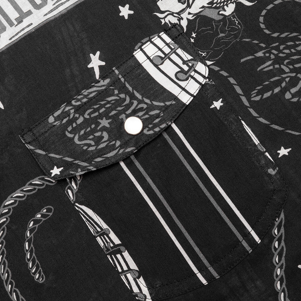 Rodeo Bandana S/S Shirt - Black