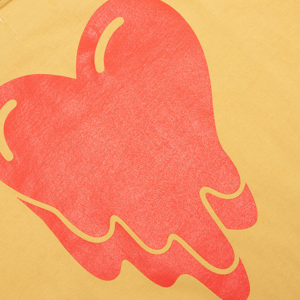 Wavy Script L/S Tee - Yellow