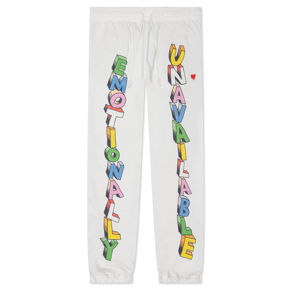 Wordplay Sweatpant - White
