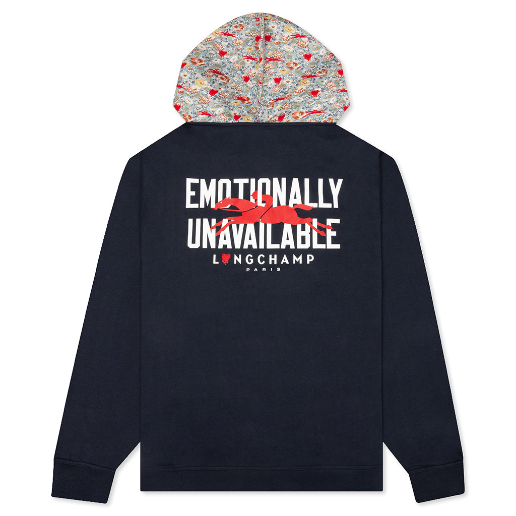Emotionally Unavailable x Longchamp Sweatshirt Hood Theme EU - Navy
