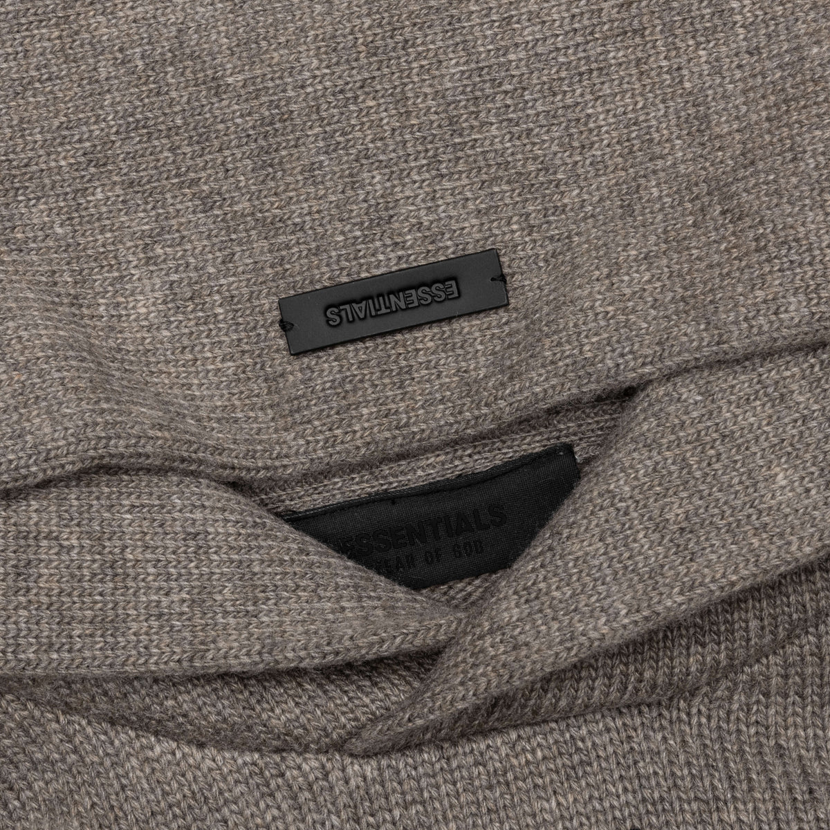 Essentials Knit Hoodie - Heather Grey