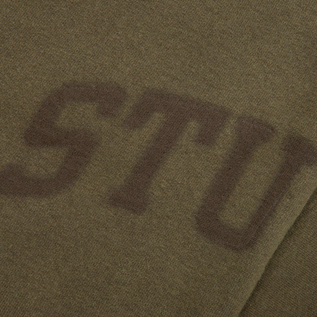 Faded Graphic Fleece Pant - Olive