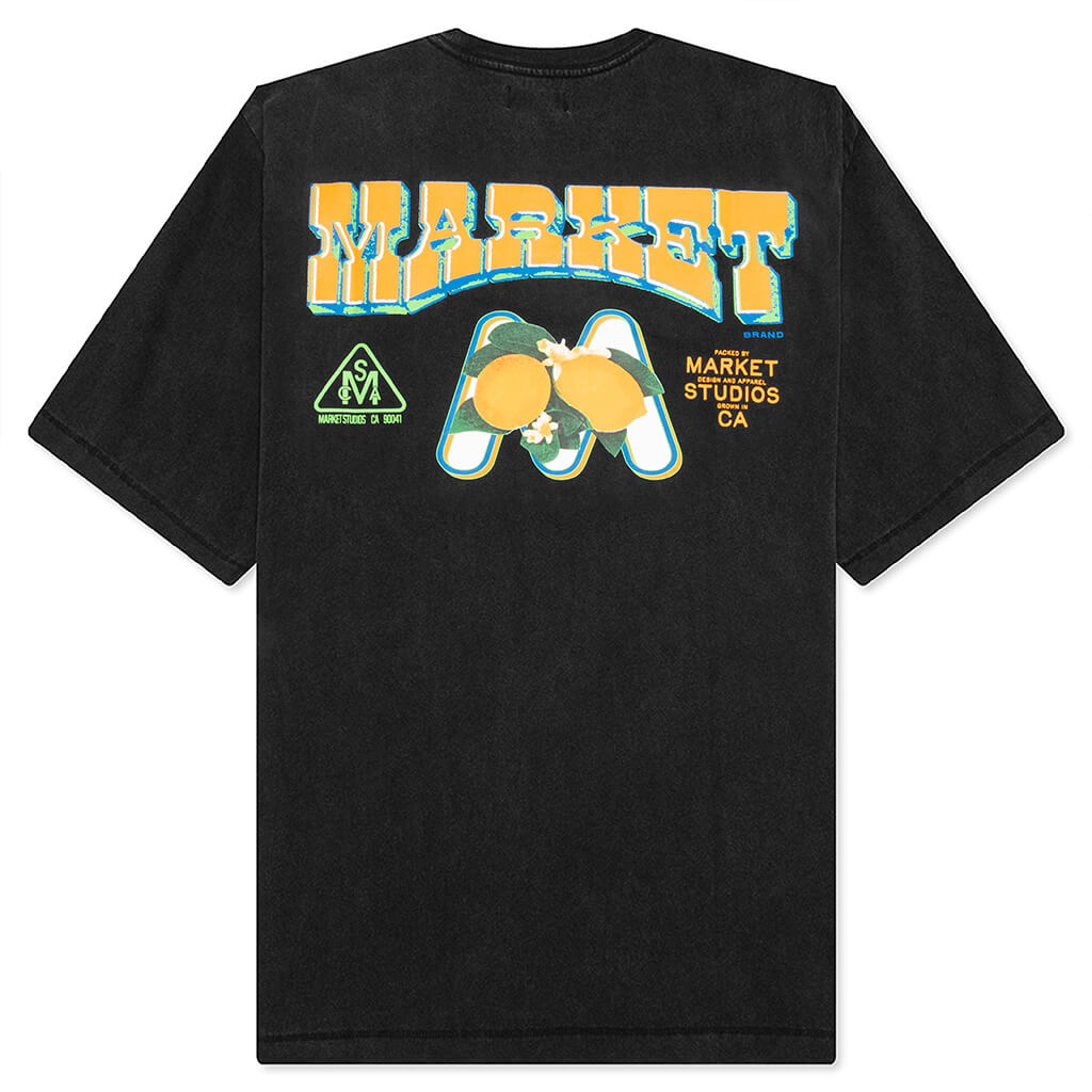 Farmers Market T-Shirt - Washed Black