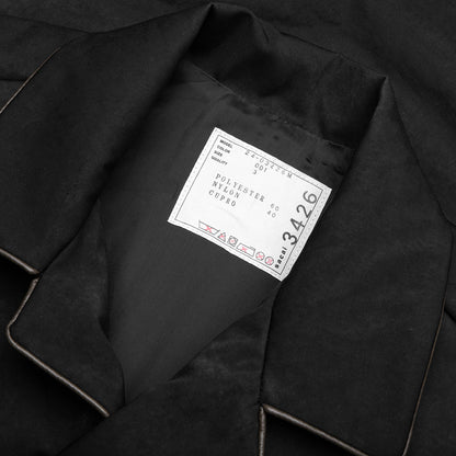 Faux Suede Jacket - Black
