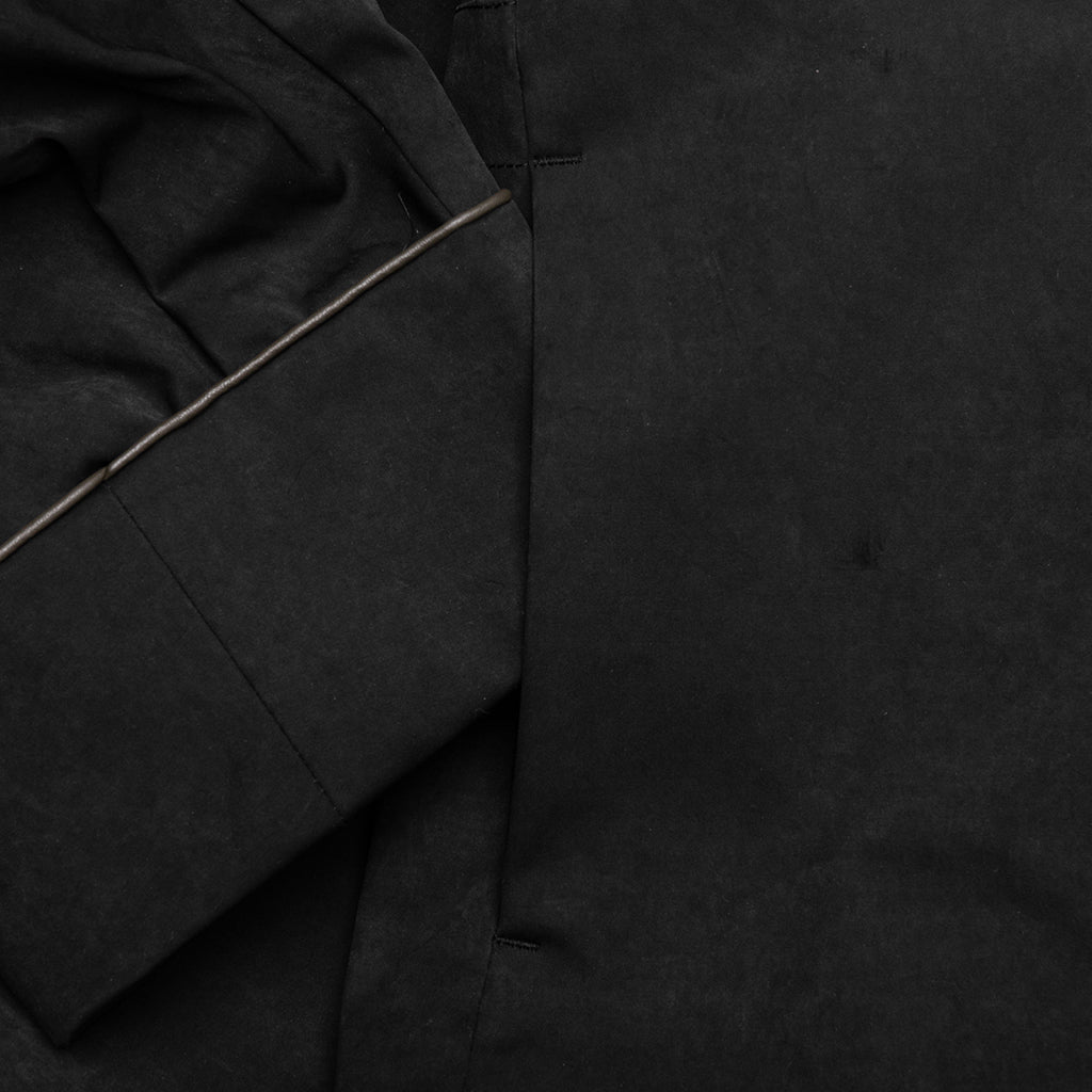 Faux Suede Jacket - Black